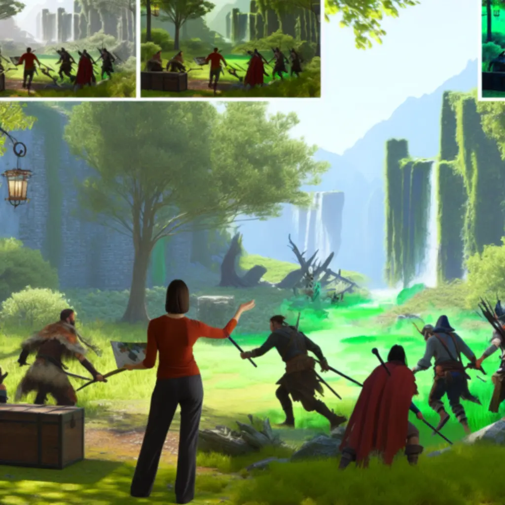 Gracze wspólnie eksplorują fantastyczny krajobraz Tyrii w Guild Wars 2.